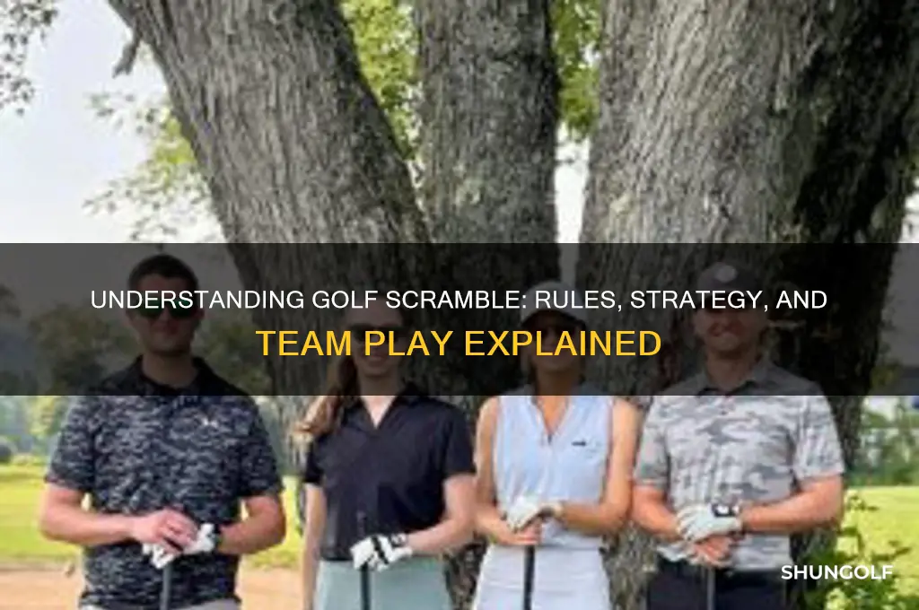 how is a scramble played in golf