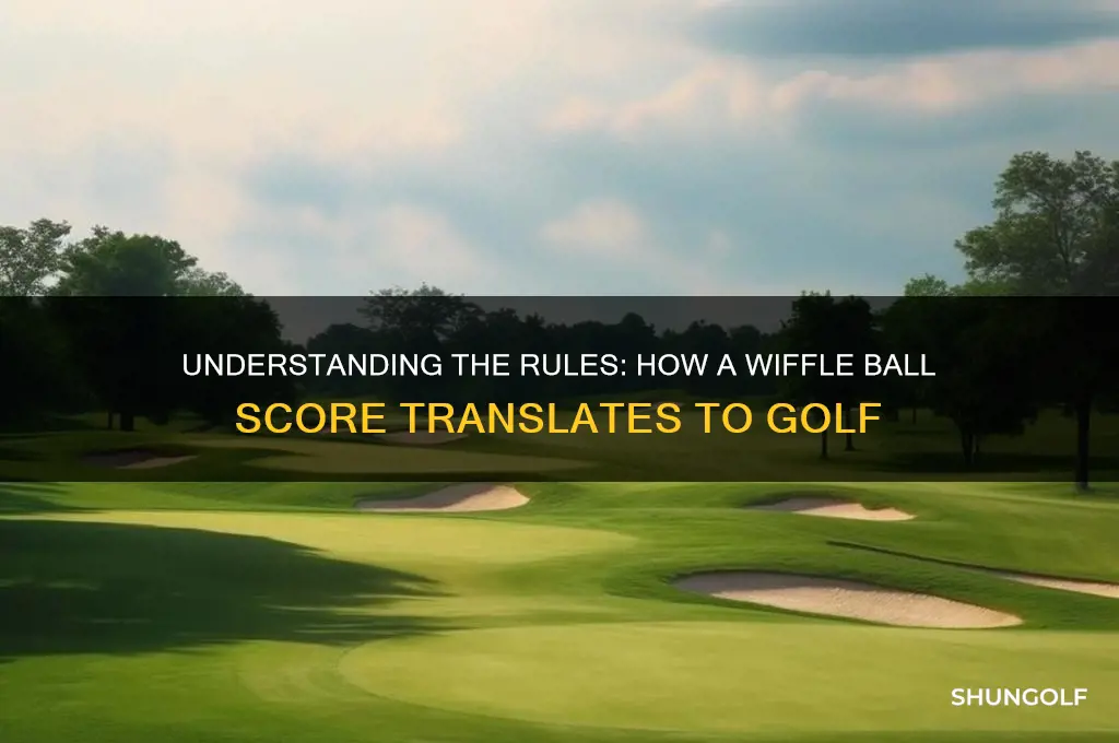 how is a wiff scored in golf