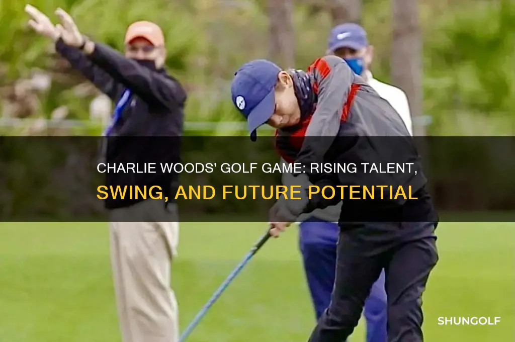how is charlie woods golf game