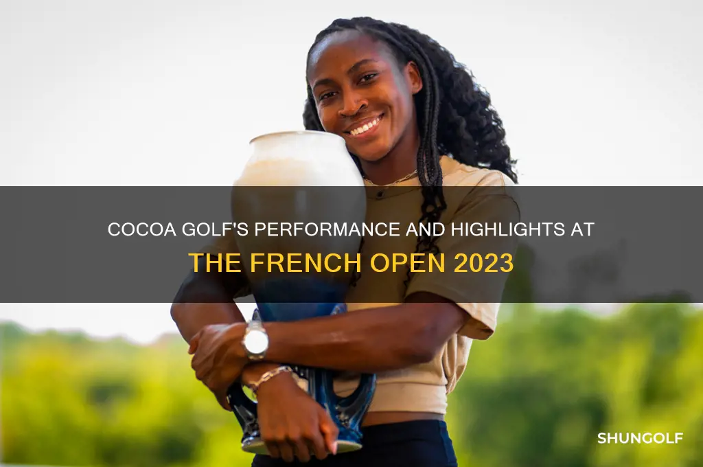 how is cocoa golf doing in the french open