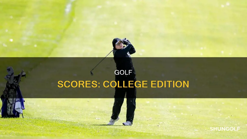 how is college golf scores
