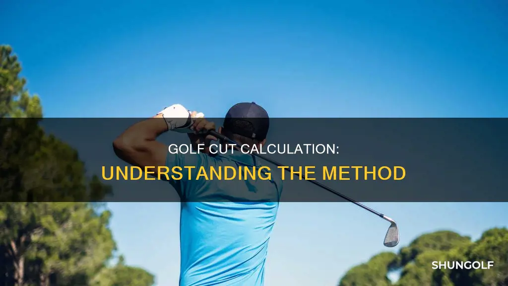 how is cut calculated in golf
