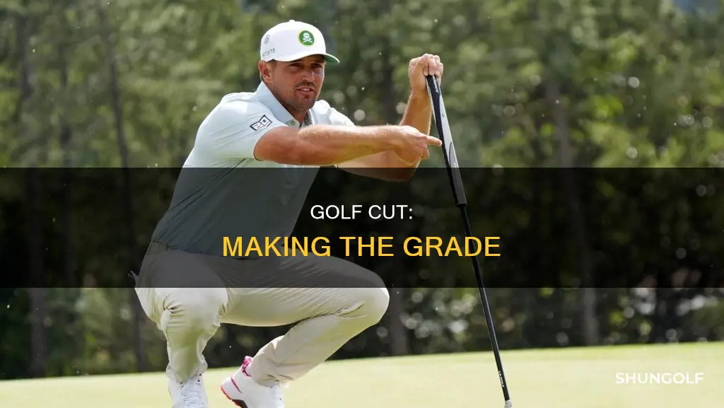 how is cut made in golf
