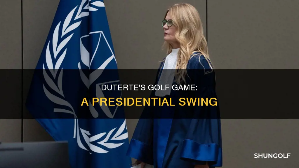 how is duterte as a golfer