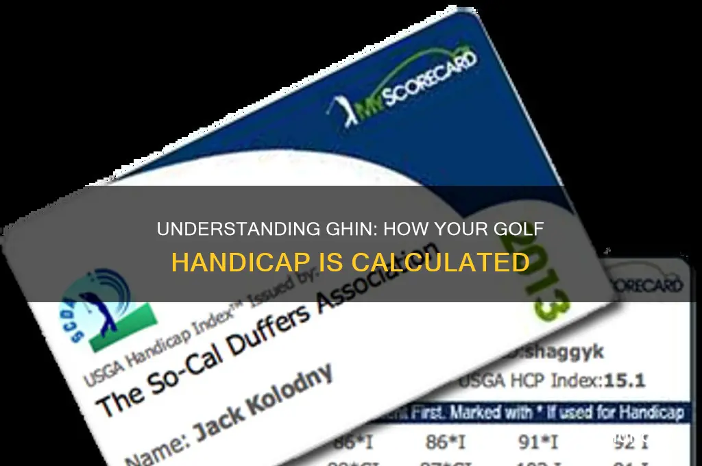 how is ghin calculated golf handicap
