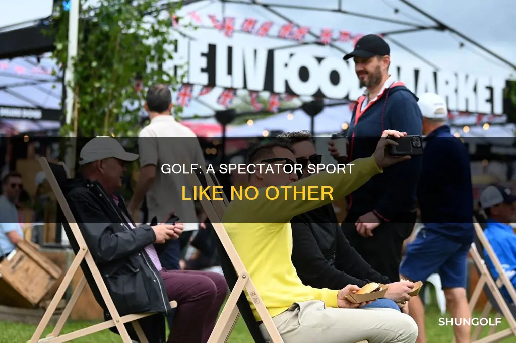how is golf a spectator sport