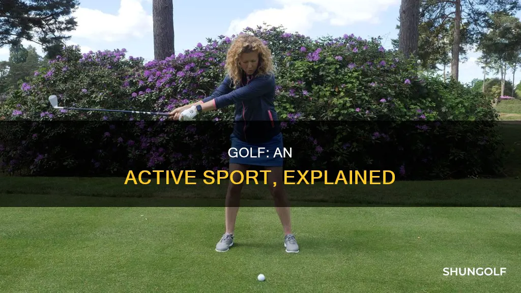 how is golf an active sport