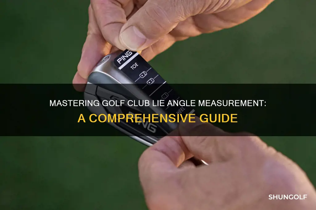 how is golf club lie angle measured