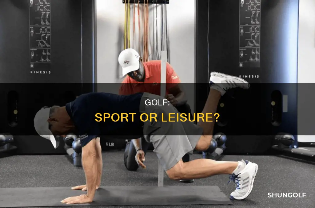 how is golf considered a sport
