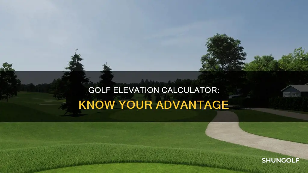 how is golf elevation calculator