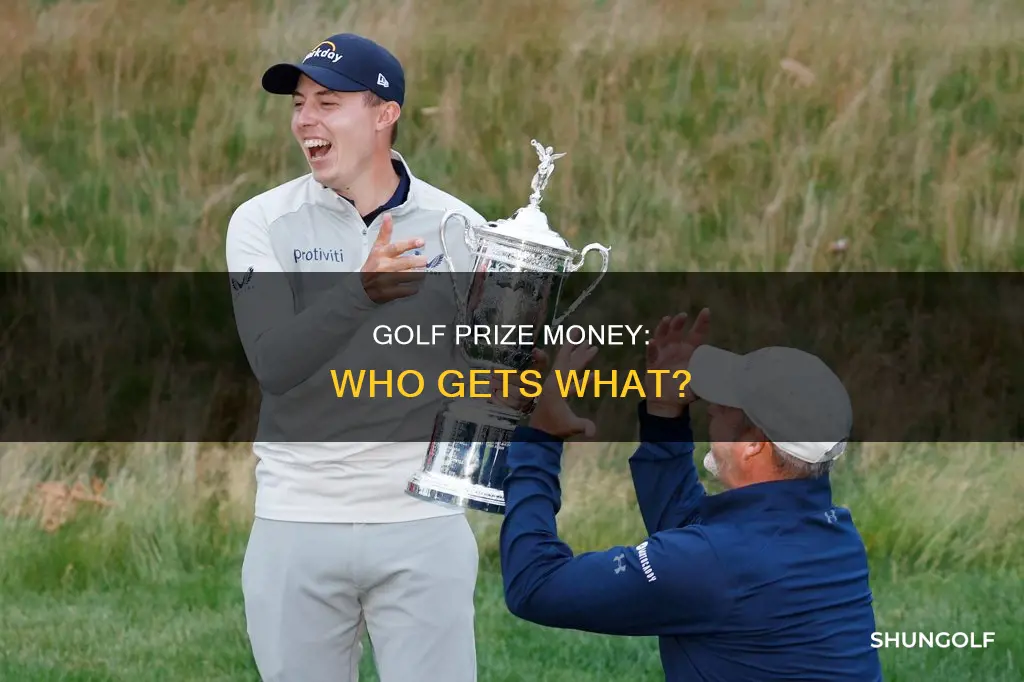 how is golf prize money divided