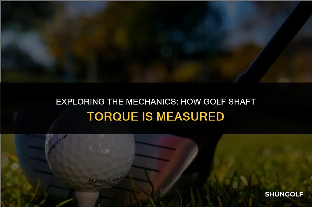 how is golf shaft torque measured