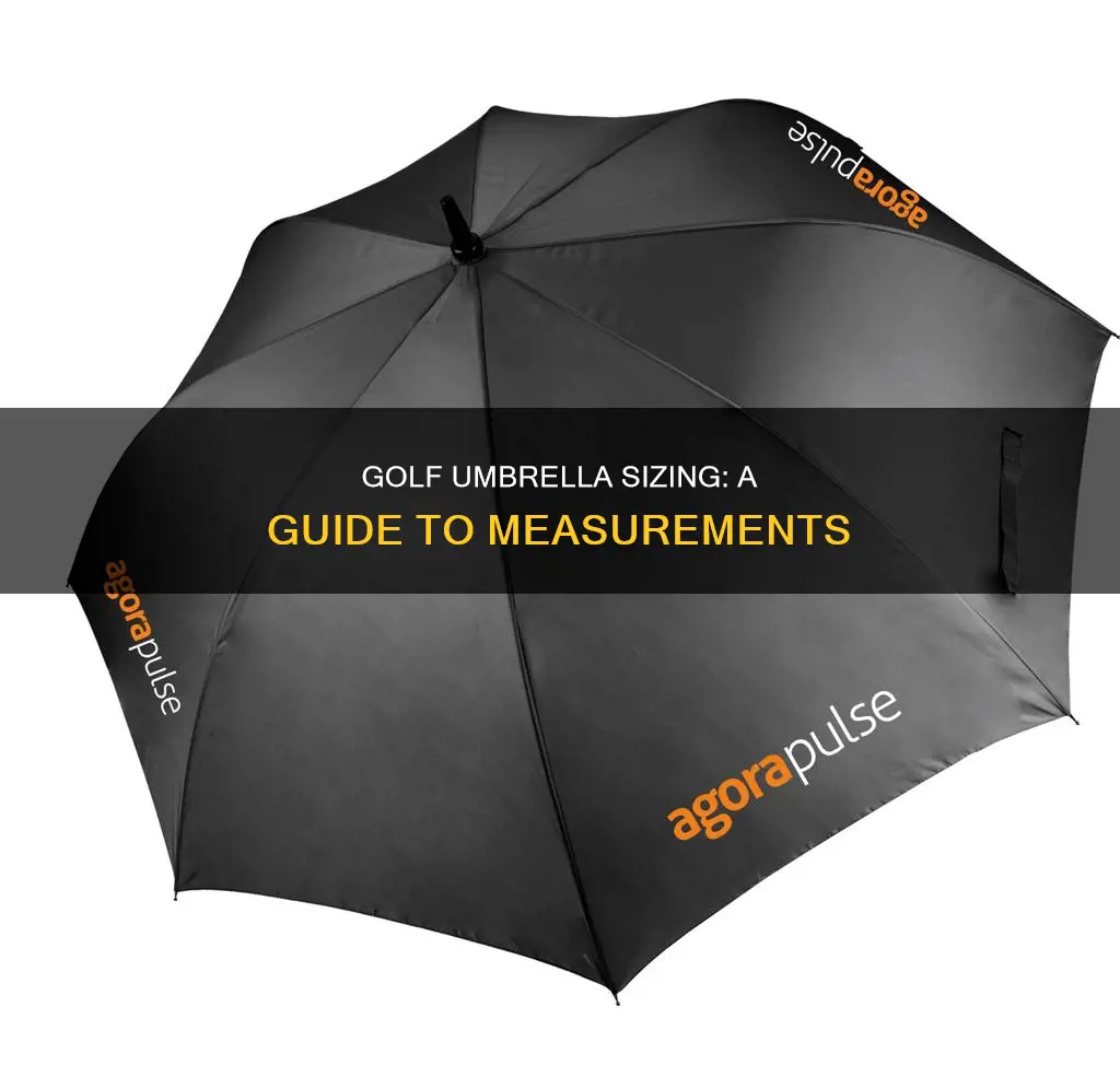 how is golf umbrella measured