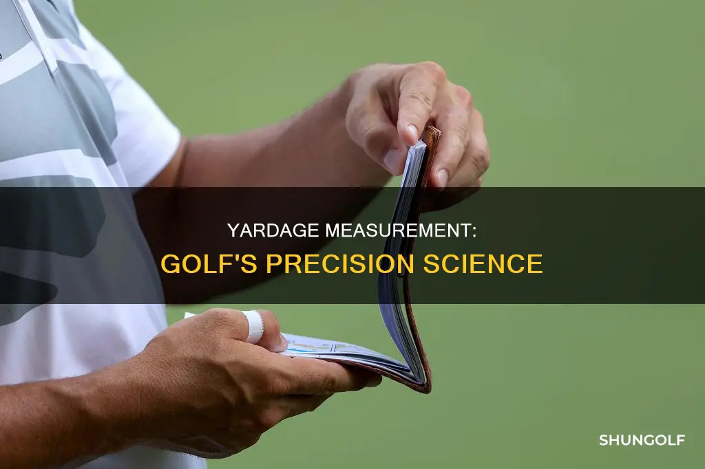 how is golf yardage measured