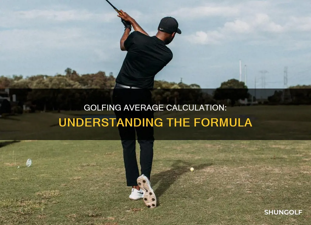 how is golfing average calculated