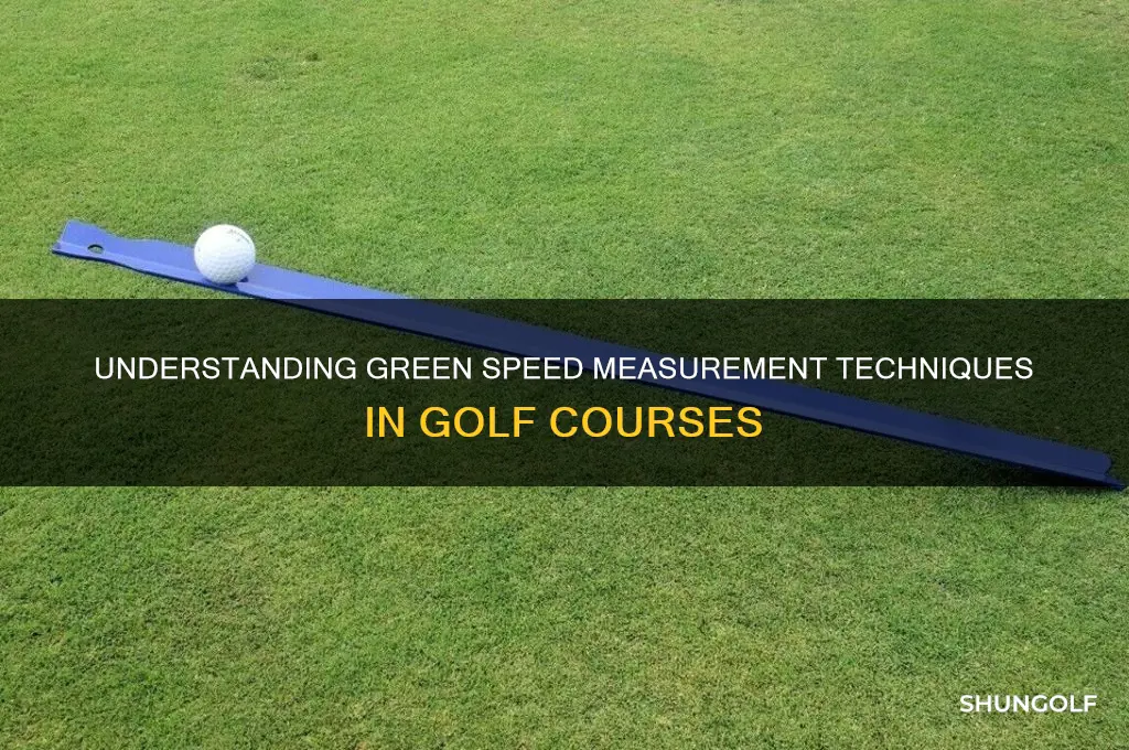 how is green speed measured in golf