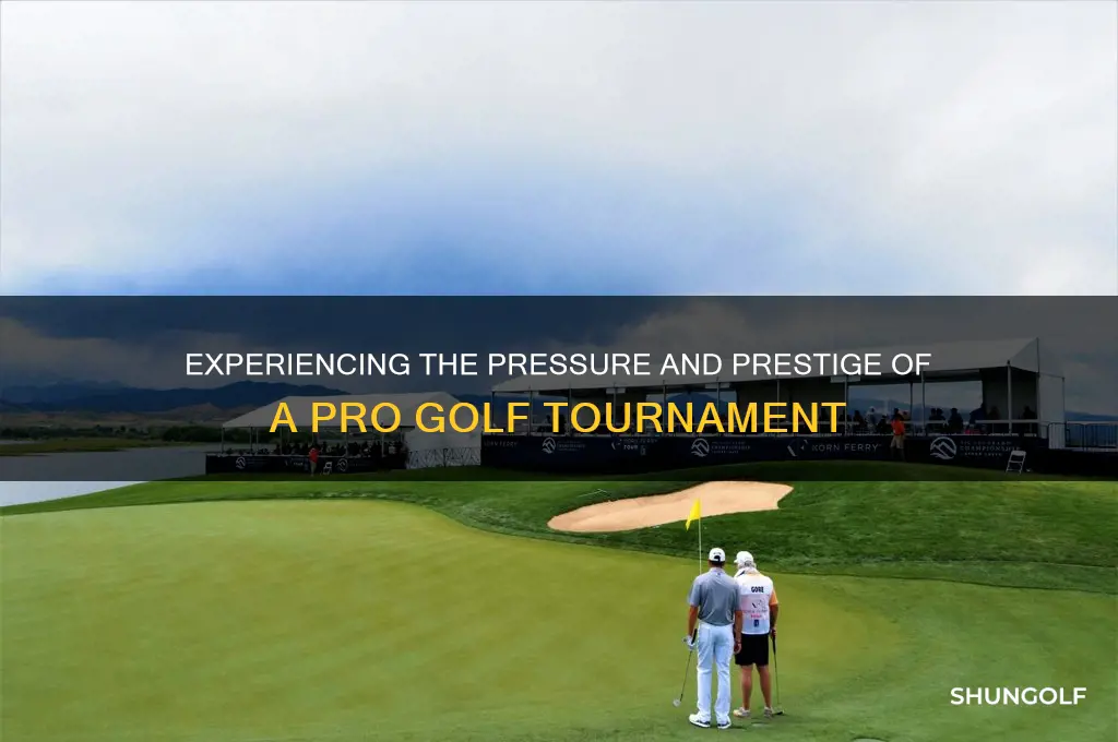 how is it to play in a pro golf tournament