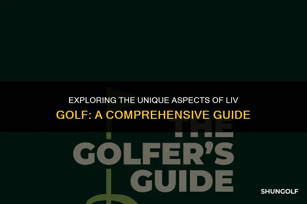 how is liv golf different