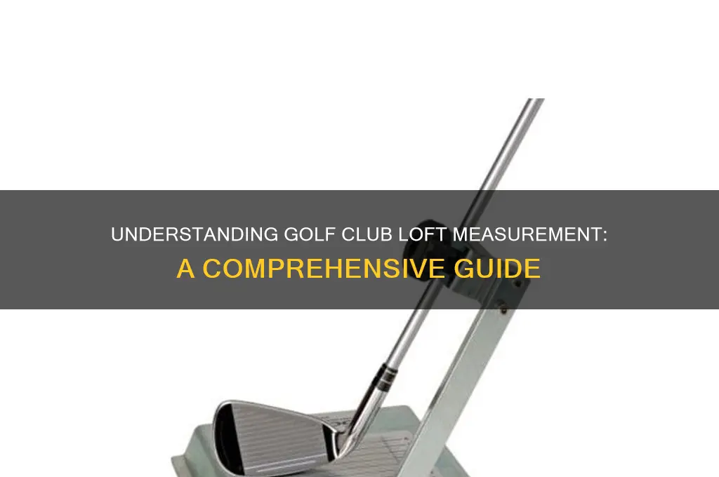 how is loft measured in golf clubs