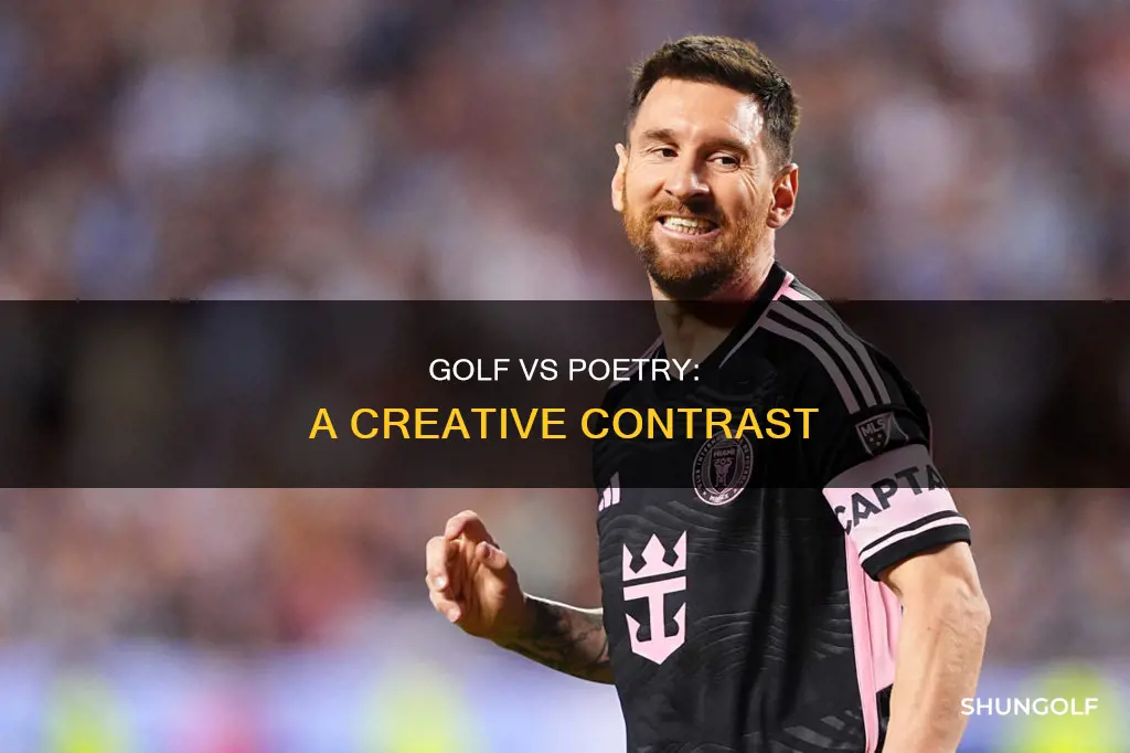 how is poetry different from golf