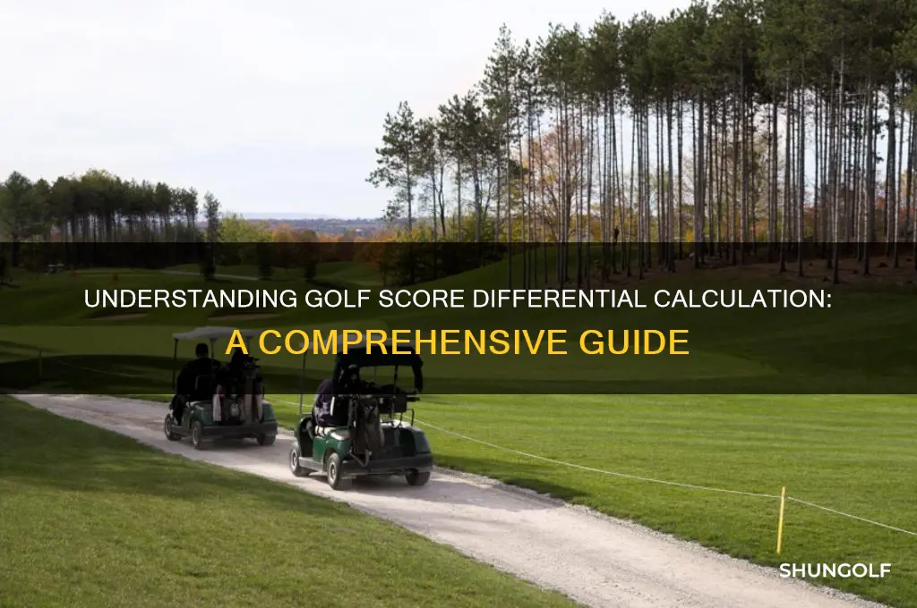 how is score differential calculated in golf