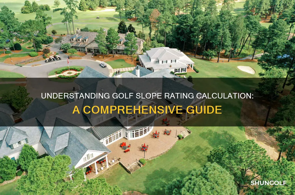 how is slope rating calculated in golf