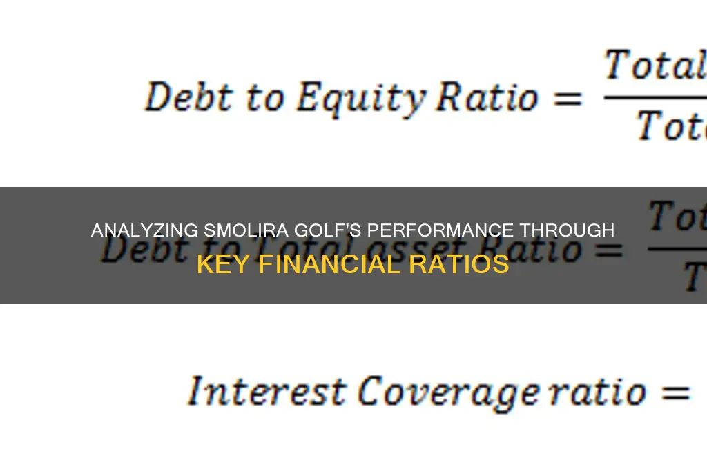 how is smolira golf performing based on these ratios