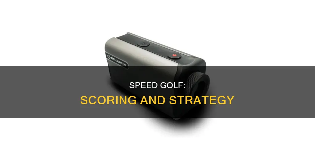 how is speed golf scored