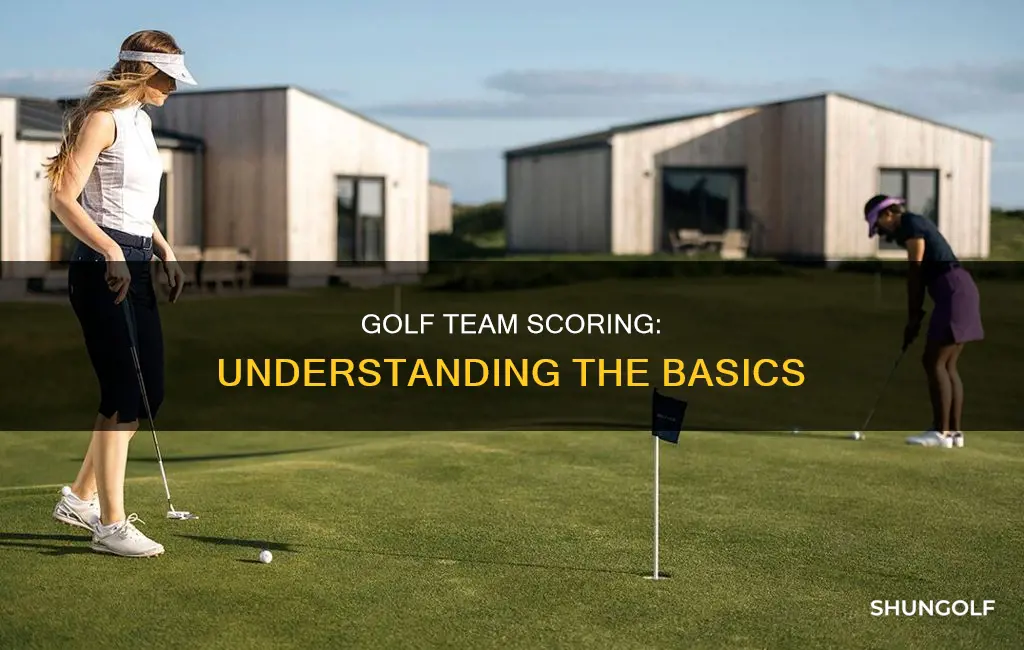 how is team golf scored