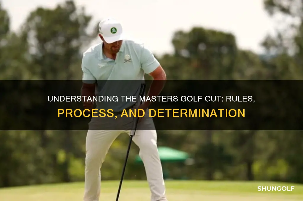 how is the cut in golf determined masters