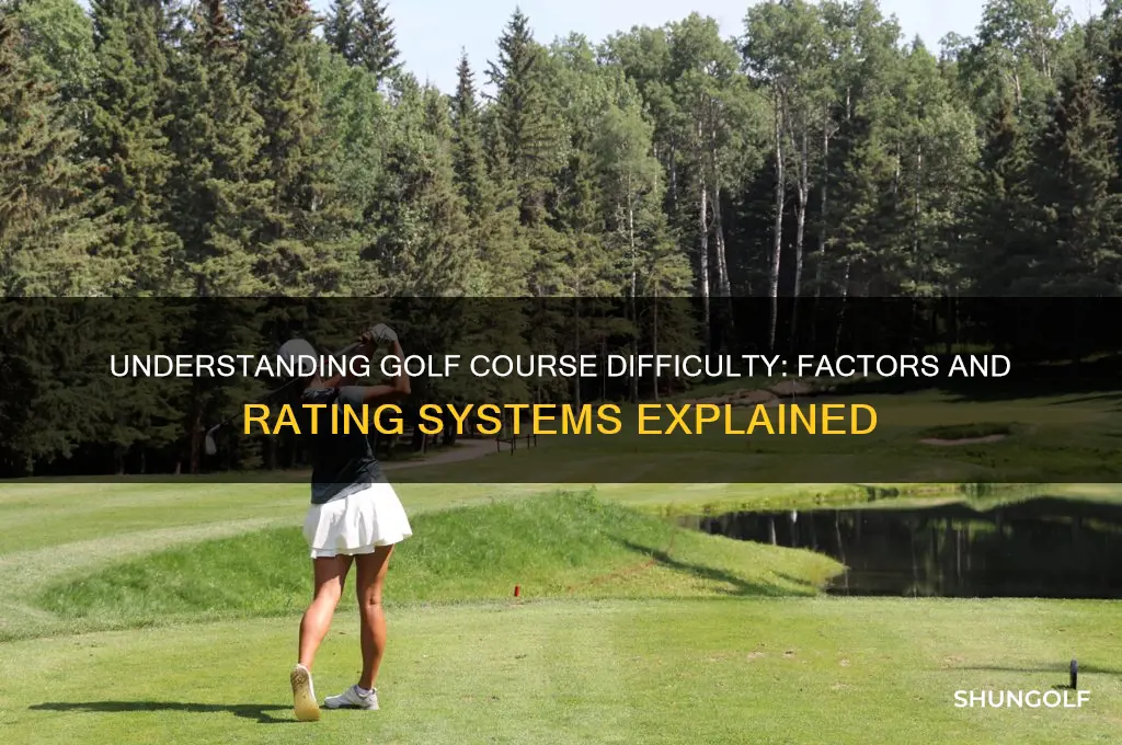 how is the difficulty of a golf course determined