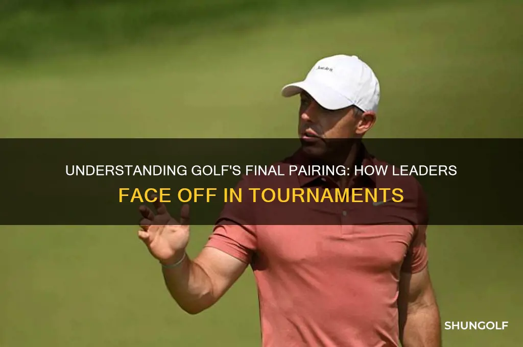 how is the final pairing determined in golf