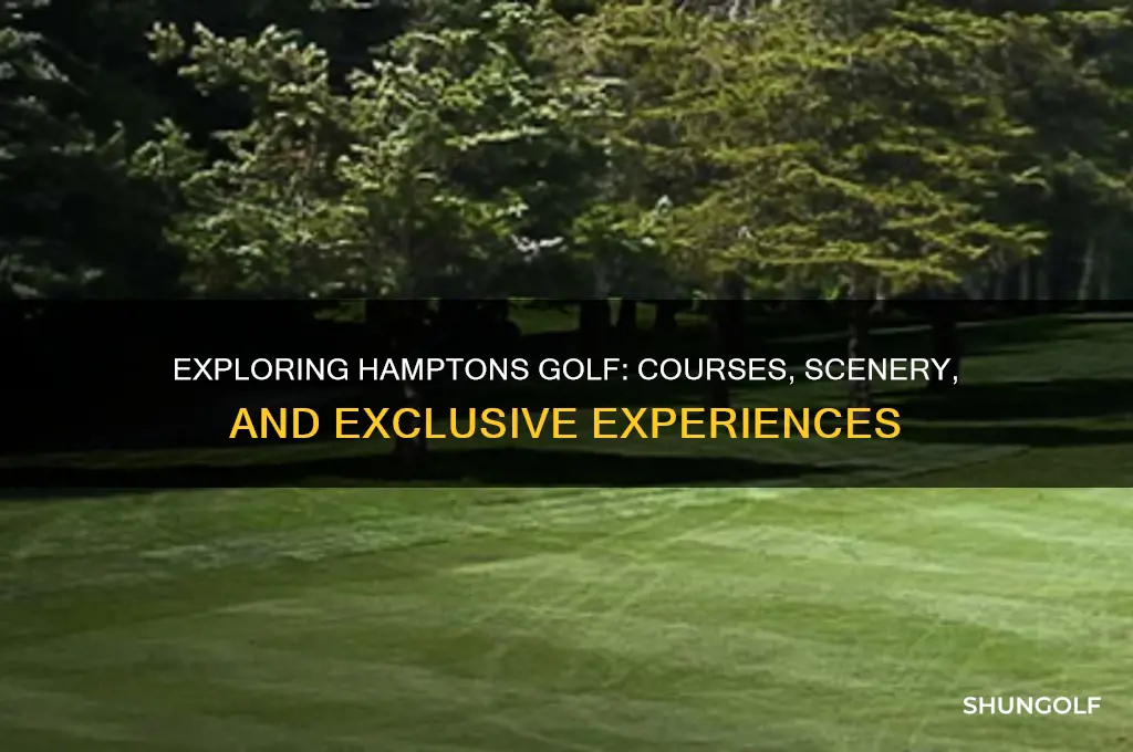 how is the golf in the hamptons