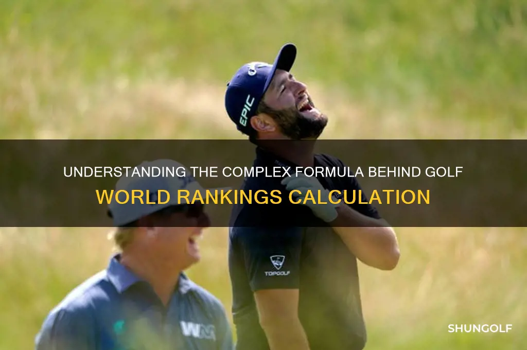 how is the golf world rankings calulated