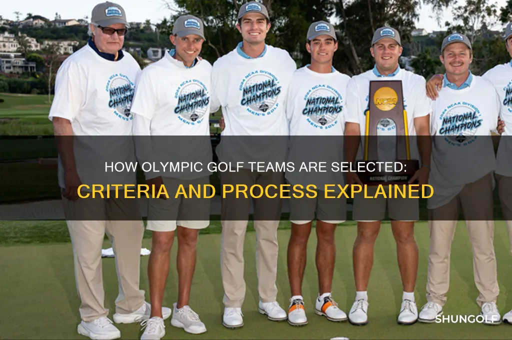 how is the olympic golf team chosen