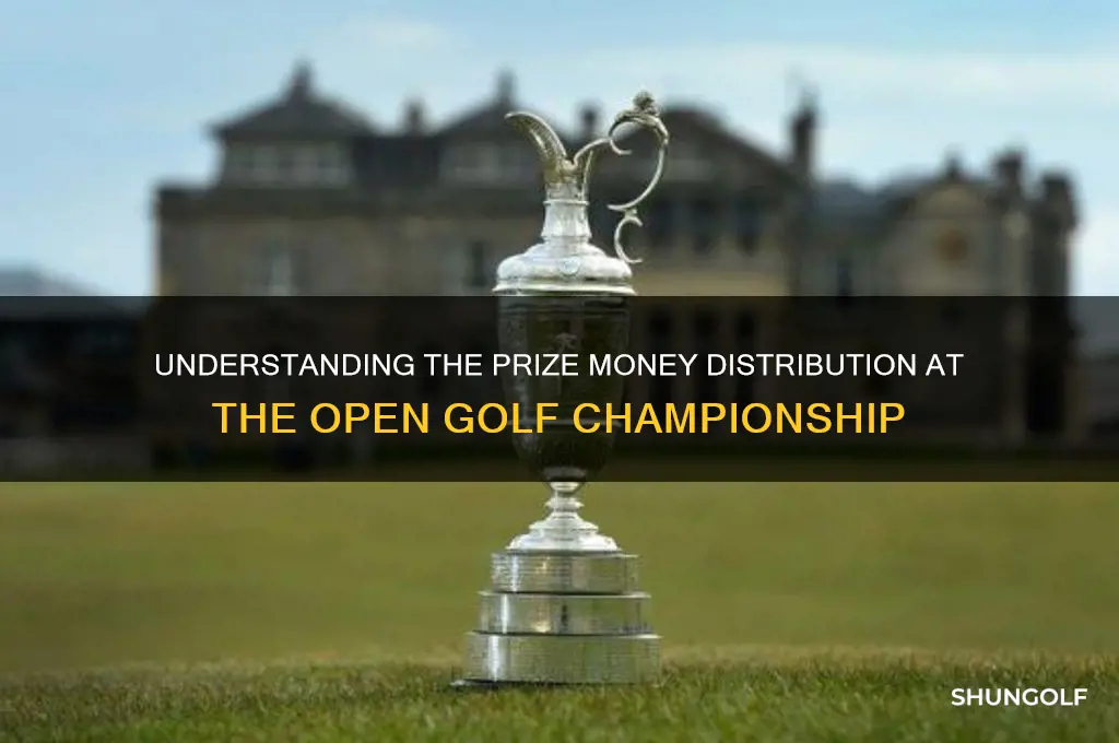 how is the prize money split at the open golf