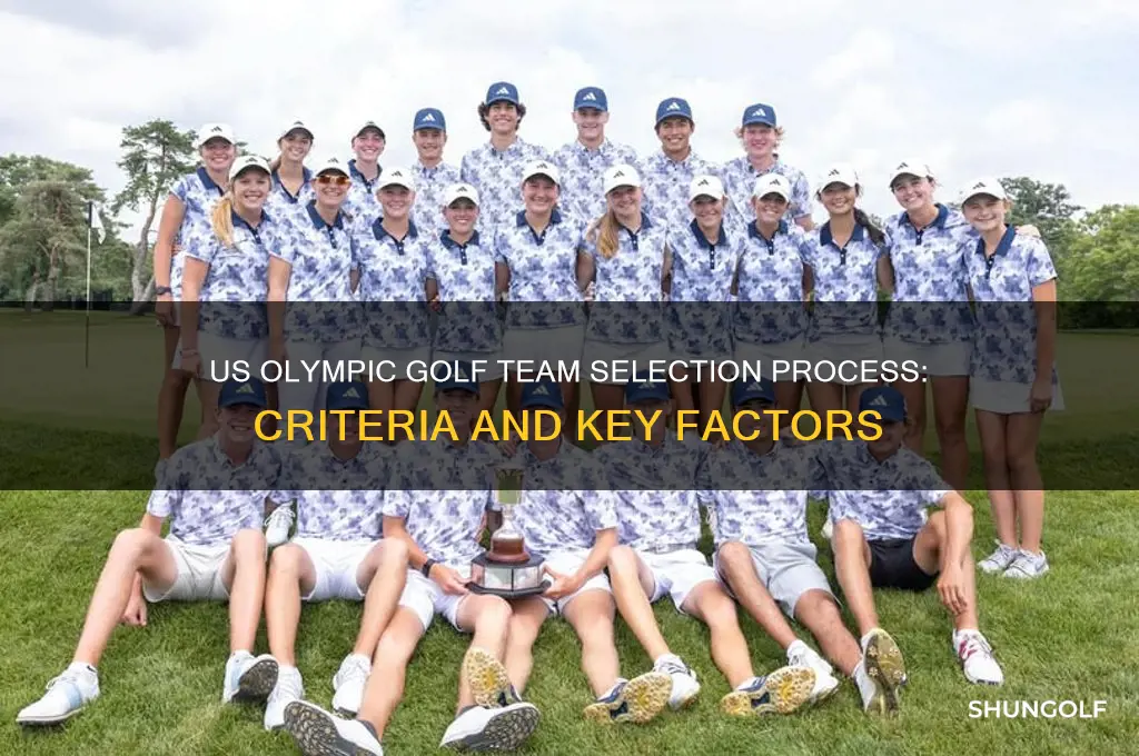 how is the us olympic golf team selected