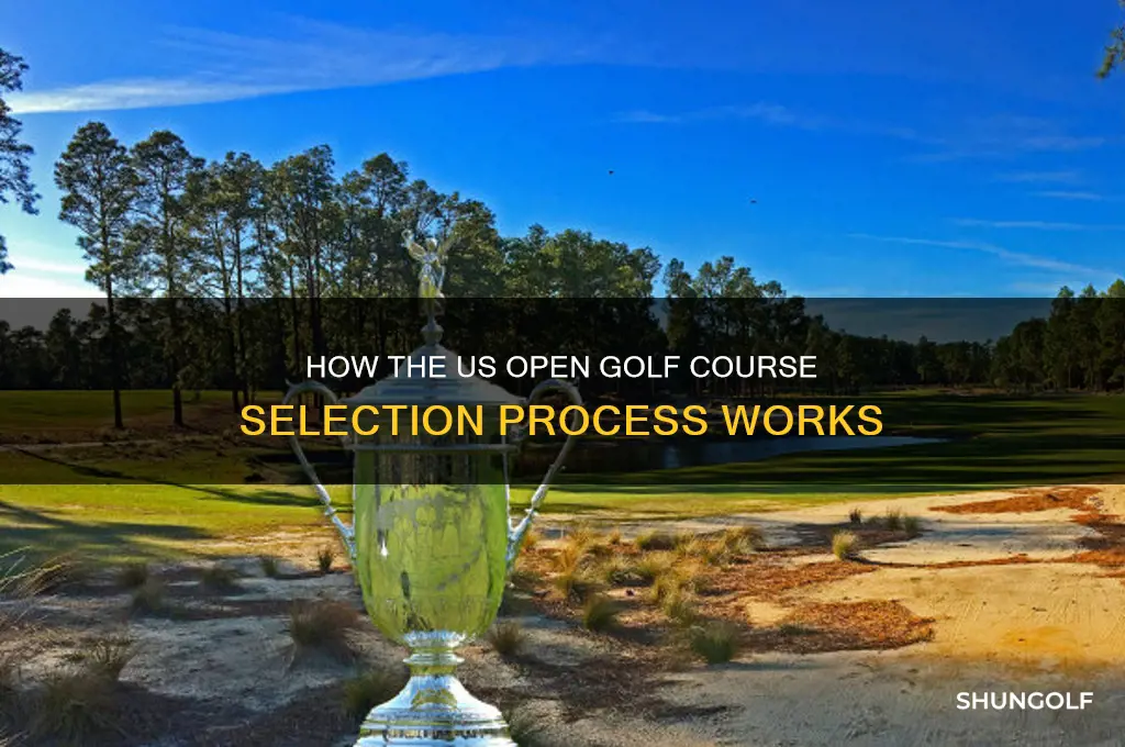 how is the us open golf course chosen