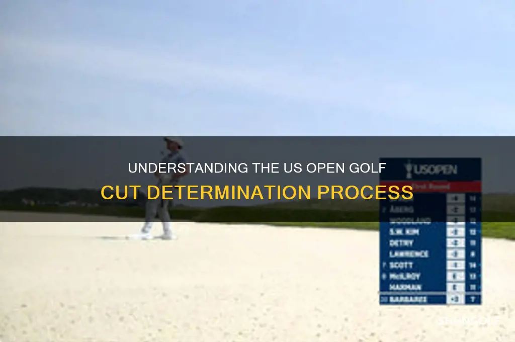 how is the us open golf cut determined
