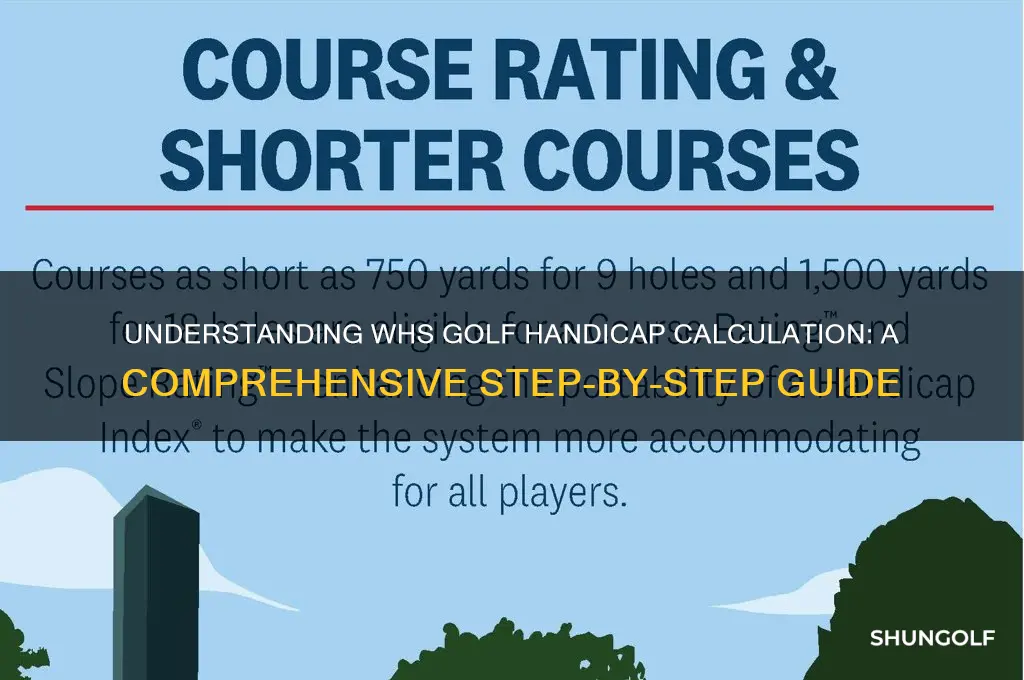 how is whs golf handicap calculated