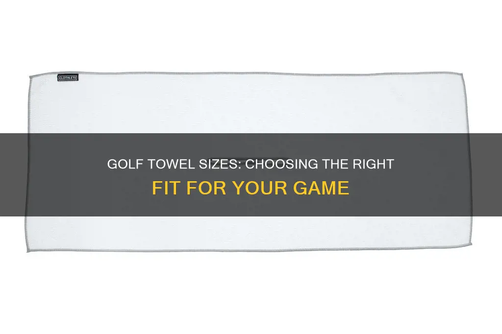how large is a golf towel