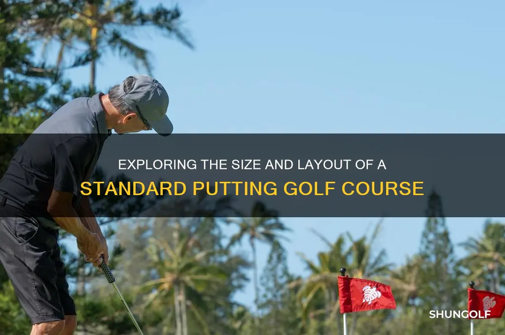 how large is a putting golf course