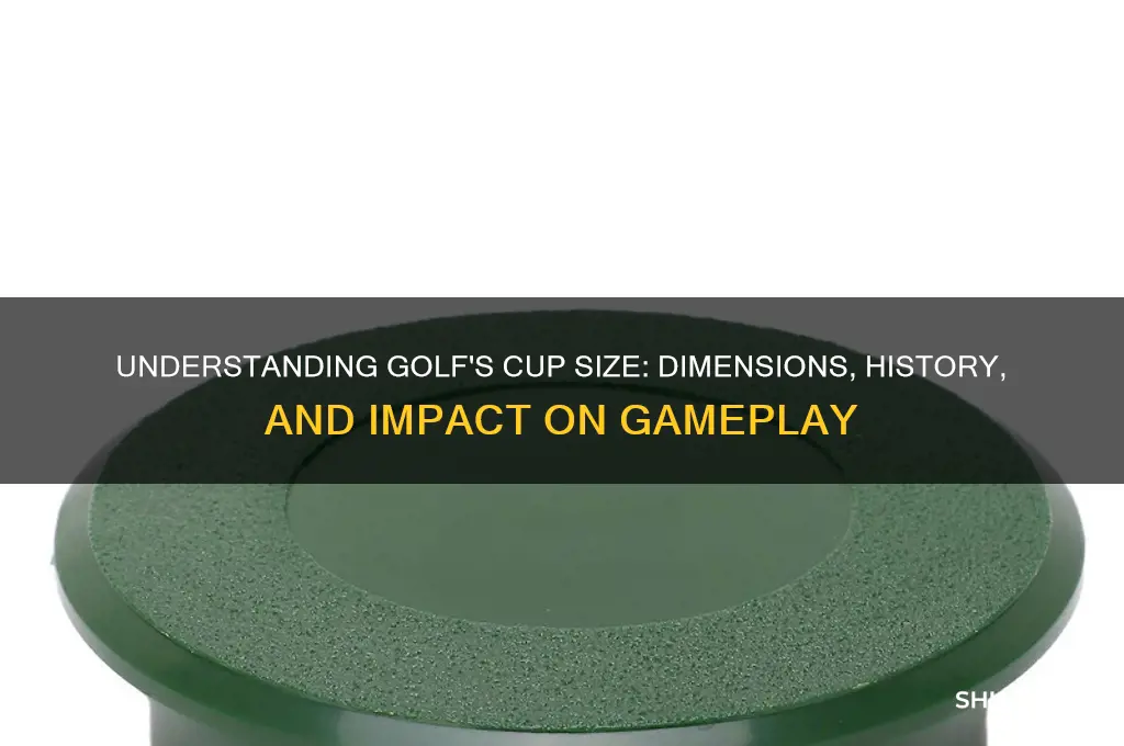 how large is the cup in golf