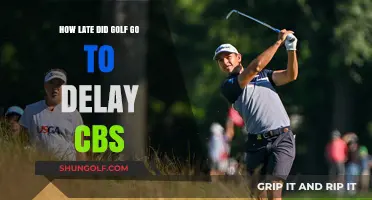 Golf's Late Finish: How It Delayed CBS Primetime Programming