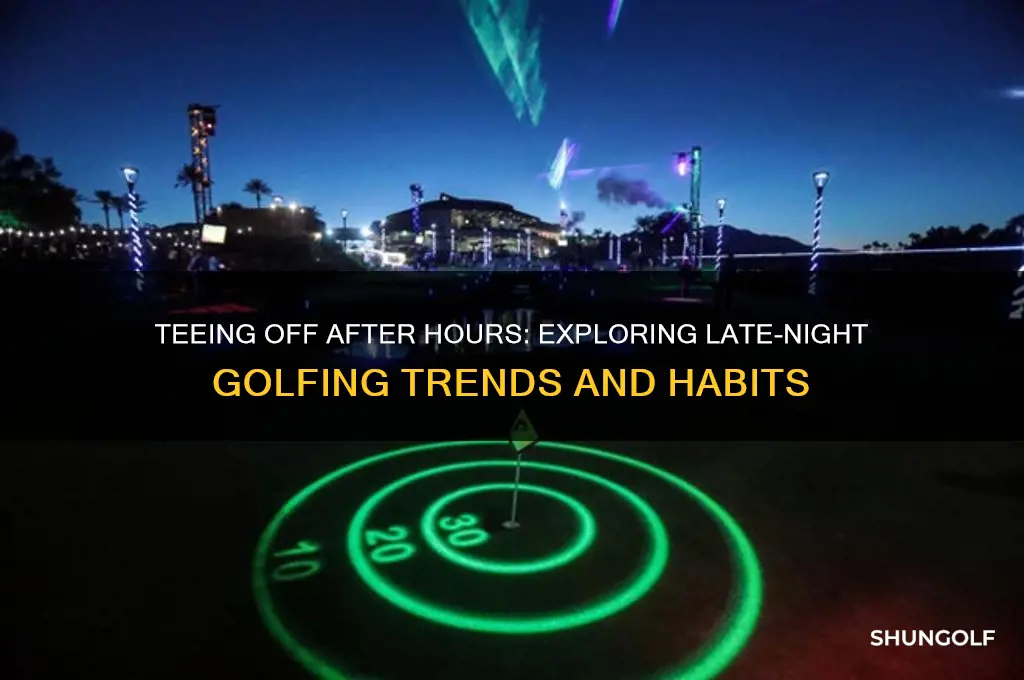 how late do people play golf