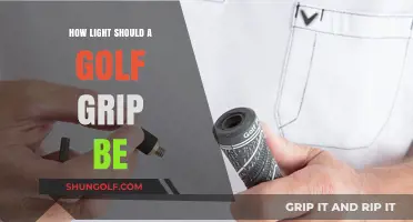 Finding the Perfect Balance: How Light Should Your Golf Grip Be?