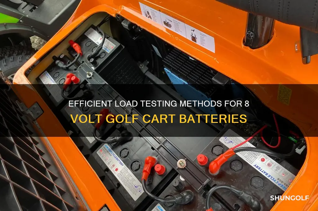 how load testing 8 volt golf cart batteries