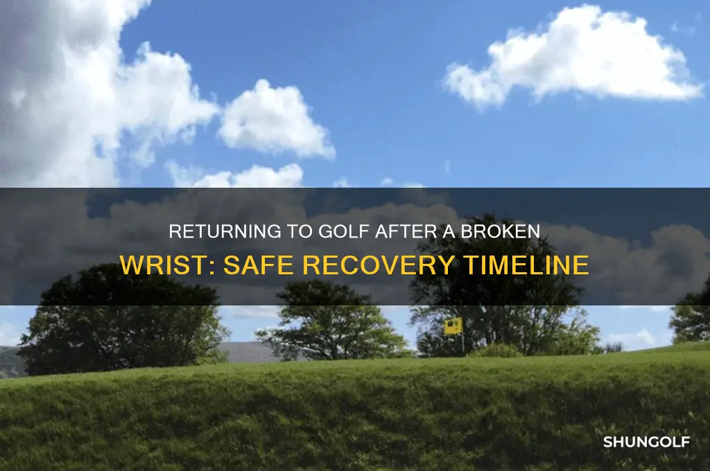 how long after a broken wrist can i play golf