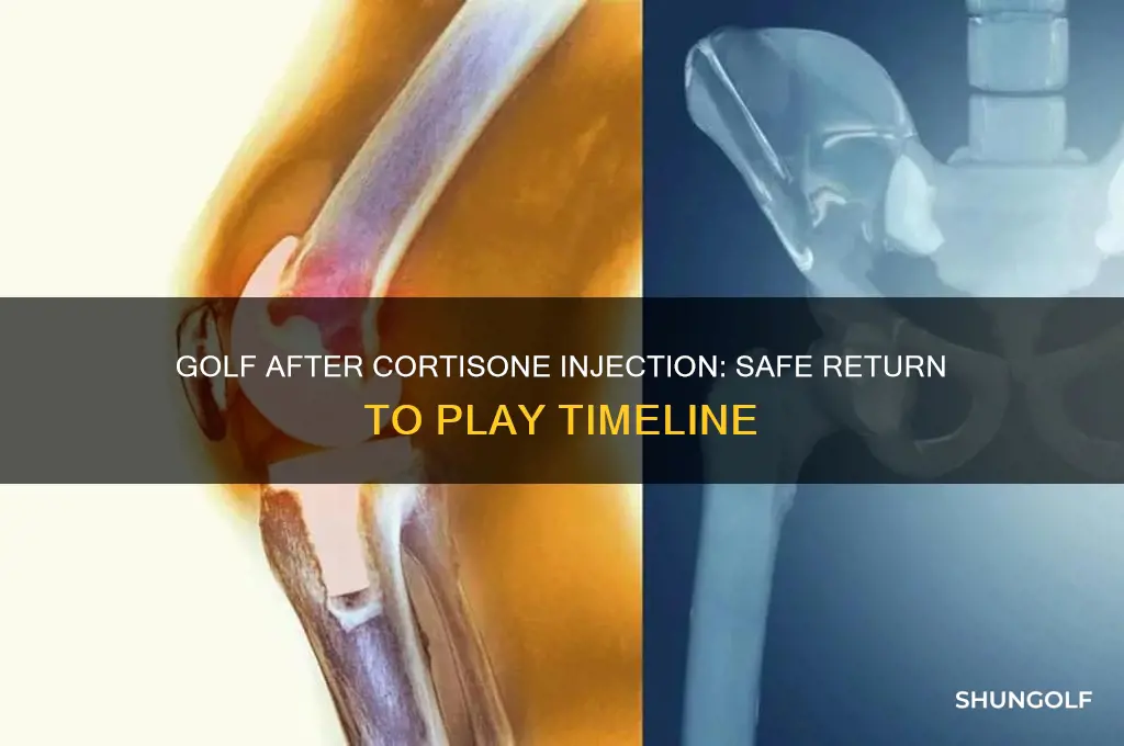 how long after cortisone injection can i play golf