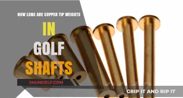 Unveiling the Length of Copper Tip Weights in Golf Shafts